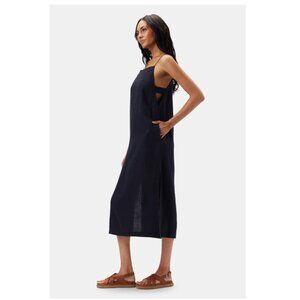 Lilly Pilly Kai Organic linen slip cover up dress size medium